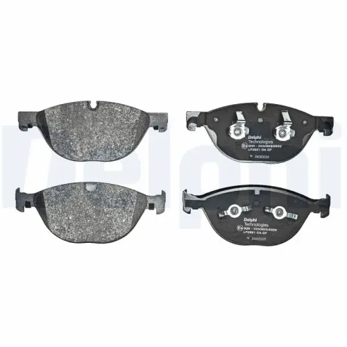 Bremsbelagsatz, Scheibenbremse Vorderachse DELPHI LP3921 Bild Bremsbelagsatz, Scheibenbremse Vorderachse DELPHI LP3921