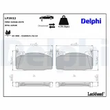 Bremsbelagsatz, Scheibenbremse DELPHI LP3932