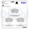 Bremsbelagsatz, Scheibenbremse Vorderachse DELPHI LP3939 Bild Bremsbelagsatz, Scheibenbremse Vorderachse DELPHI LP3939