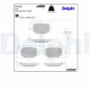 Bremsbelagsatz, Scheibenbremse Hinterachse DELPHI LP3940 Bild Bremsbelagsatz, Scheibenbremse Hinterachse DELPHI LP3940