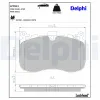 Bremsbelagsatz, Scheibenbremse Vorderachse DELPHI LP3941 Bild Bremsbelagsatz, Scheibenbremse Vorderachse DELPHI LP3941