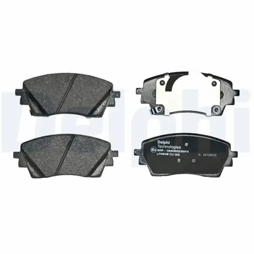 Bremsbelagsatz, Scheibenbremse Vorderachse DELPHI LP3948 Bild Bremsbelagsatz, Scheibenbremse Vorderachse DELPHI LP3948
