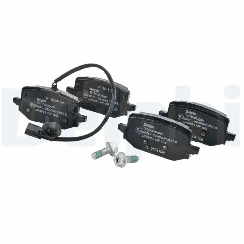 Bremsbelagsatz, Scheibenbremse DELPHI LP3951 Bild Bremsbelagsatz, Scheibenbremse DELPHI LP3951