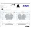 Bremsbelagsatz, Scheibenbremse Hinterachse DELPHI LP3962 Bild Bremsbelagsatz, Scheibenbremse Hinterachse DELPHI LP3962