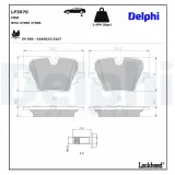 Bremsbelagsatz, Scheibenbremse Hinterachse DELPHI LP3970