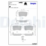 Bremsbelagsatz, Scheibenbremse DELPHI LP4013