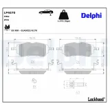 Bremsbelagsatz, Scheibenbremse Hinterachse DELPHI LP4070