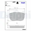 Bremsbelagsatz, Scheibenbremse DELPHI LP41