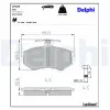Bremsbelagsatz, Scheibenbremse DELPHI LP429 Bild Bremsbelagsatz, Scheibenbremse DELPHI LP429