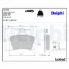 Bremsbelagsatz, Scheibenbremse DELPHI LP451 Bild Bremsbelagsatz, Scheibenbremse DELPHI LP451
