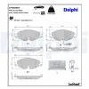 Bremsbelagsatz, Scheibenbremse Vorderachse DELPHI LP5006EV Bild Bremsbelagsatz, Scheibenbremse Vorderachse DELPHI LP5006EV