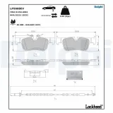 Bremsbelagsatz, Scheibenbremse Hinterachse DELPHI LP5008EV