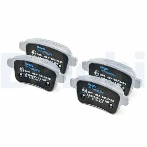 Bremsbelagsatz, Scheibenbremse Hinterachse DELPHI LP5012EV Bild Bremsbelagsatz, Scheibenbremse Hinterachse DELPHI LP5012EV