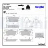 Bremsbelagsatz, Scheibenbremse Hinterachse DELPHI LP5020EV Bild Bremsbelagsatz, Scheibenbremse Hinterachse DELPHI LP5020EV