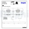 Bremsbelagsatz, Scheibenbremse Vorderachse DELPHI LP5050EV Bild Bremsbelagsatz, Scheibenbremse Vorderachse DELPHI LP5050EV