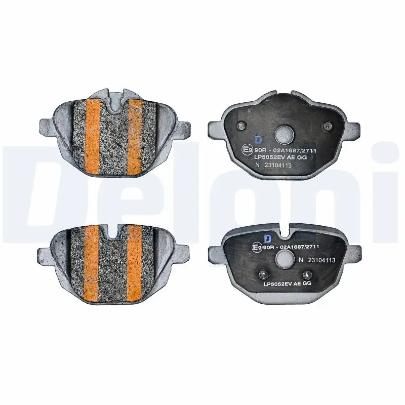 Bremsbelagsatz, Scheibenbremse Hinterachse DELPHI LP5052EV