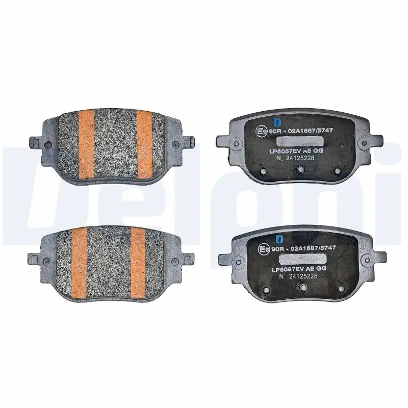 Bremsbelagsatz, Scheibenbremse Hinterachse DELPHI LP5057EV