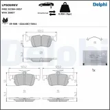 Bremsbelagsatz, Scheibenbremse Hinterachse DELPHI LP5059EV