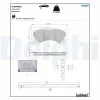 Bremsbelagsatz, Scheibenbremse DELPHI LP5060EV