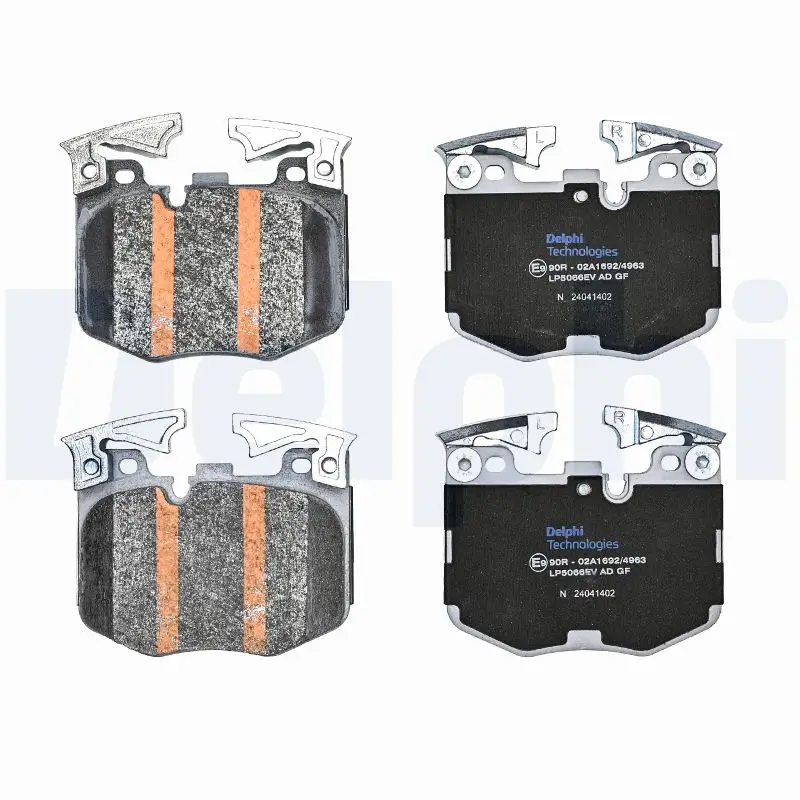 Bremsbelagsatz, Scheibenbremse Vorderachse DELPHI LP5066EV