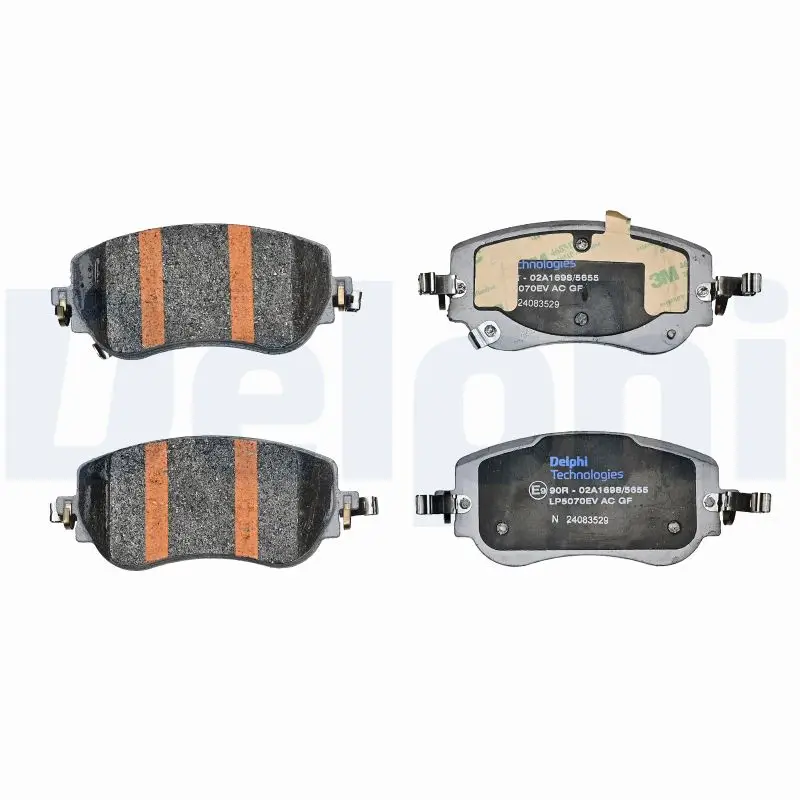 Bremsbelagsatz, Scheibenbremse Vorderachse DELPHI LP5070EV