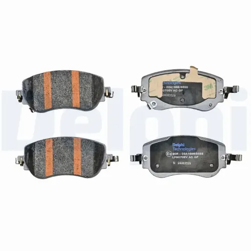Bremsbelagsatz, Scheibenbremse Vorderachse DELPHI LP5070EV Bild Bremsbelagsatz, Scheibenbremse Vorderachse DELPHI LP5070EV