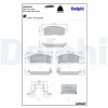 Bremsbelagsatz, Scheibenbremse Vorderachse DELPHI LP5075EV Bild Bremsbelagsatz, Scheibenbremse Vorderachse DELPHI LP5075EV