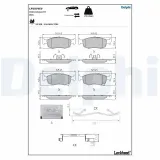 Bremsbelagsatz, Scheibenbremse DELPHI LP5079EV