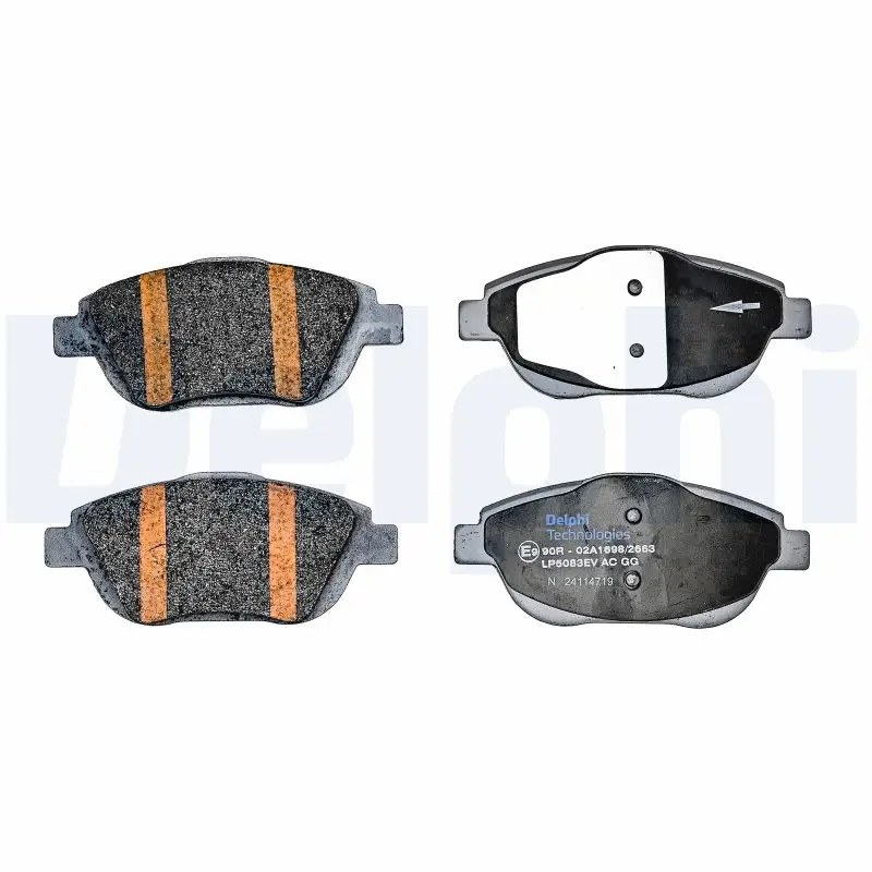 Bremsbelagsatz, Scheibenbremse Vorderachse DELPHI LP5083EV