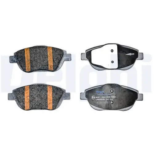 Bremsbelagsatz, Scheibenbremse Vorderachse DELPHI LP5083EV Bild Bremsbelagsatz, Scheibenbremse Vorderachse DELPHI LP5083EV