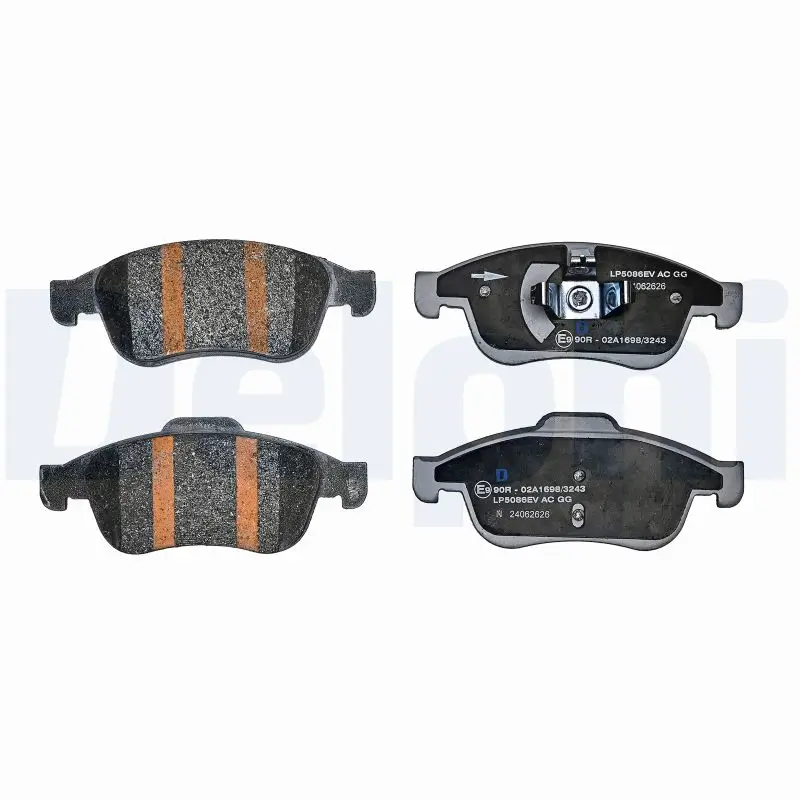 Bremsbelagsatz, Scheibenbremse Vorderachse DELPHI LP5086EV