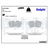 Bremsbelagsatz, Scheibenbremse Vorderachse DELPHI LP5126EV