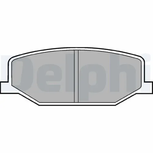 Bremsbelagsatz, Scheibenbremse Vorderachse DELPHI LP527 Bild Bremsbelagsatz, Scheibenbremse Vorderachse DELPHI LP527