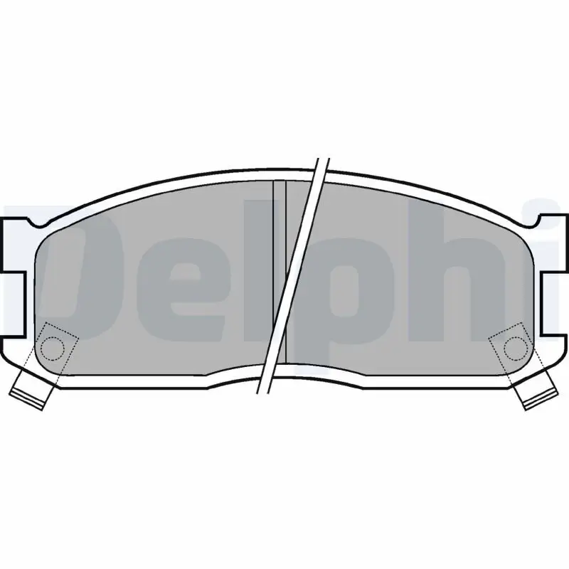 Bremsbelagsatz, Scheibenbremse DELPHI LP530