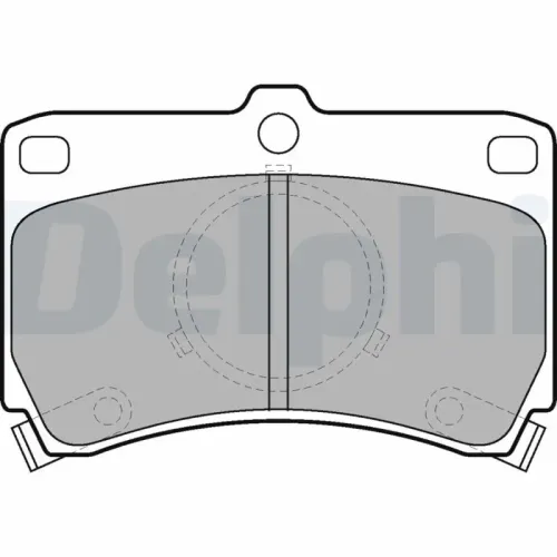 Bremsbelagsatz, Scheibenbremse Vorderachse DELPHI LP531 Bild Bremsbelagsatz, Scheibenbremse Vorderachse DELPHI LP531
