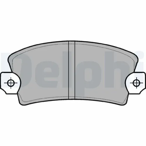 Bremsbelagsatz, Scheibenbremse DELPHI LP56 Bild Bremsbelagsatz, Scheibenbremse DELPHI LP56