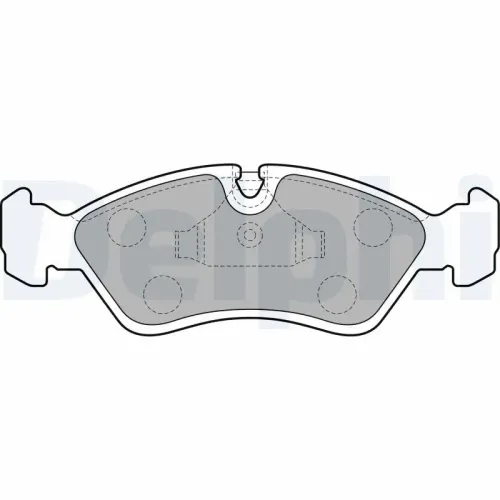 Bremsbelagsatz, Scheibenbremse DELPHI LP585 Bild Bremsbelagsatz, Scheibenbremse DELPHI LP585