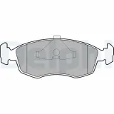 Bremsbelagsatz, Scheibenbremse DELPHI LP587