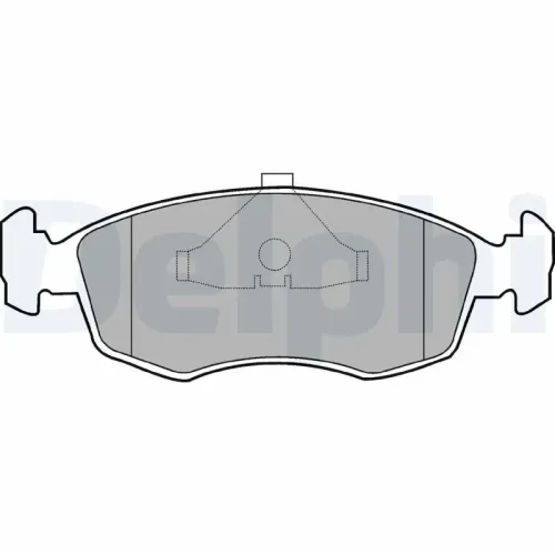 Bremsbelagsatz, Scheibenbremse DELPHI LP587 Bild Bremsbelagsatz, Scheibenbremse DELPHI LP587