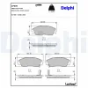 Bremsbelagsatz, Scheibenbremse DELPHI LP605 Bild Bremsbelagsatz, Scheibenbremse DELPHI LP605