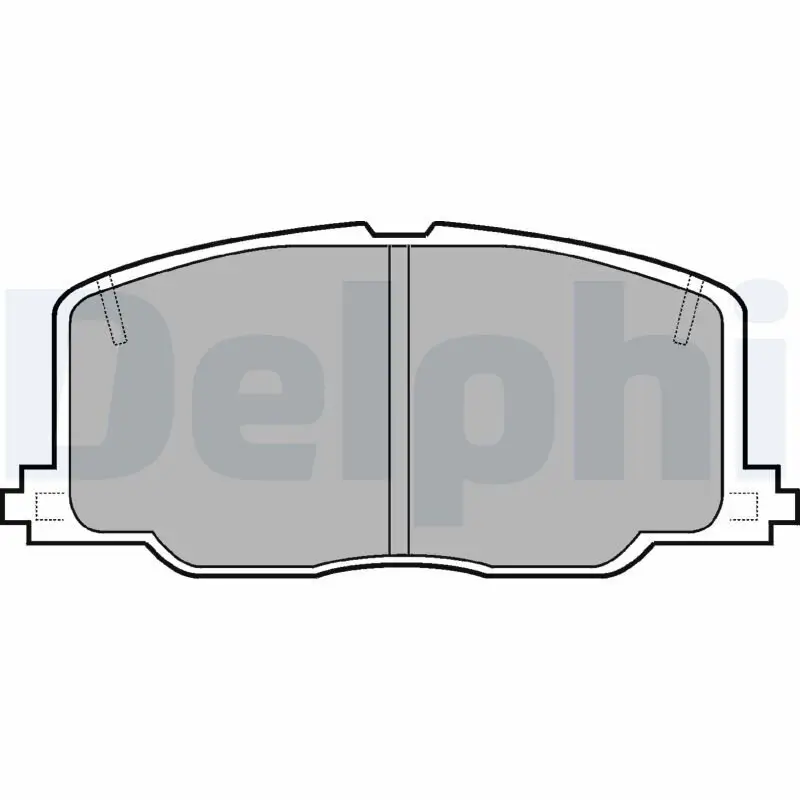 Bremsbelagsatz, Scheibenbremse DELPHI LP613