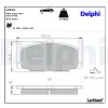 Bremsbelagsatz, Scheibenbremse DELPHI LP613 Bild Bremsbelagsatz, Scheibenbremse DELPHI LP613