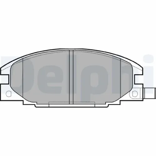 Bremsbelagsatz, Scheibenbremse Vorderachse DELPHI LP629 Bild Bremsbelagsatz, Scheibenbremse Vorderachse DELPHI LP629