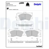 Bremsbelagsatz, Scheibenbremse DELPHI LP633