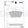 Bremsbelagsatz, Scheibenbremse Vorderachse DELPHI LP639 Bild Bremsbelagsatz, Scheibenbremse Vorderachse DELPHI LP639