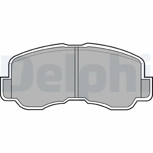 Bremsbelagsatz, Scheibenbremse DELPHI LP640 Bild Bremsbelagsatz, Scheibenbremse DELPHI LP640