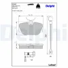 Bremsbelagsatz, Scheibenbremse Vorderachse DELPHI LP647 Bild Bremsbelagsatz, Scheibenbremse Vorderachse DELPHI LP647