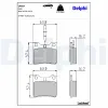 Bremsbelagsatz, Scheibenbremse Hinterachse DELPHI LP667 Bild Bremsbelagsatz, Scheibenbremse Hinterachse DELPHI LP667