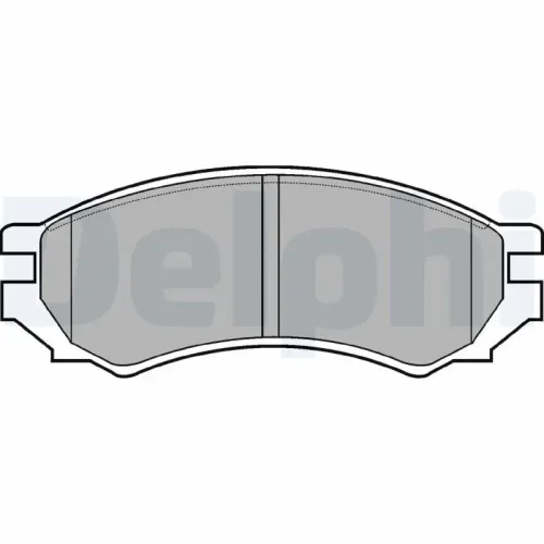 Bremsbelagsatz, Scheibenbremse Vorderachse DELPHI LP670 Bild Bremsbelagsatz, Scheibenbremse Vorderachse DELPHI LP670