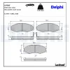 Bremsbelagsatz, Scheibenbremse DELPHI LP707 Bild Bremsbelagsatz, Scheibenbremse DELPHI LP707